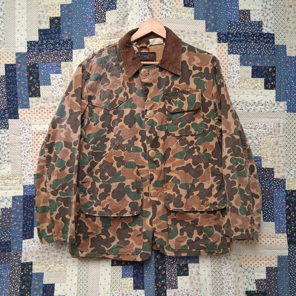 True Vintage Sears Sports Center Hunting Jacket 60s 70s Camo